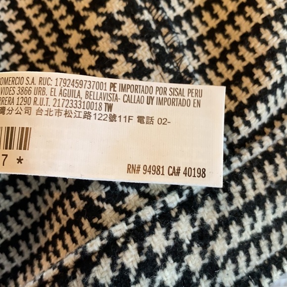 Forever 21 Cropped Houndstooth Woman’s Jacket Size Small - Picture 6 of 12